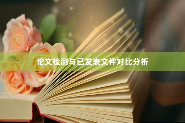 论文检测与已发表文件对比分析